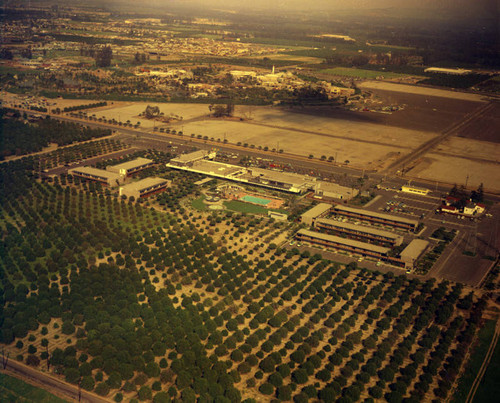 Disneyland and Hotel, Anaheim, looking northeast