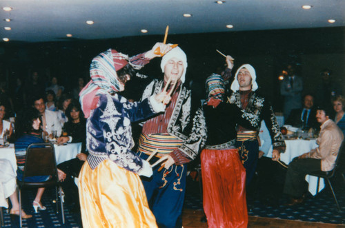 Turkish folk dancers perform