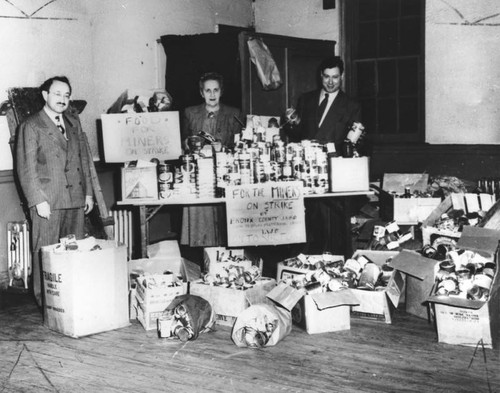 Food drive for striking miners