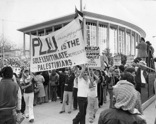 PLO protesters