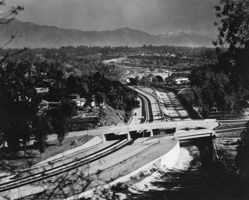 Pasadena Freeway under construction