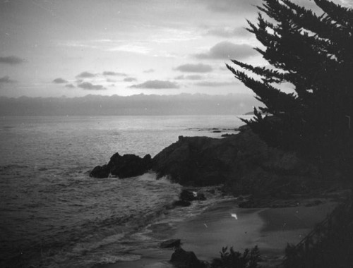 Hidden beach at sunset, Laguna Beach