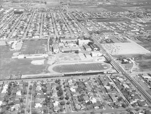 Excelsior High School, Norwalk, looking east