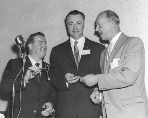 Lou Costello, Harry M. Bardt and James J. Lombardo opens new branch