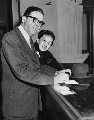 Congressman Norris Poulson, Mrs. Poulson — Calisphere