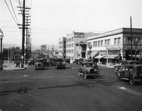 Looking down Western Avenue from Pico Boulevard