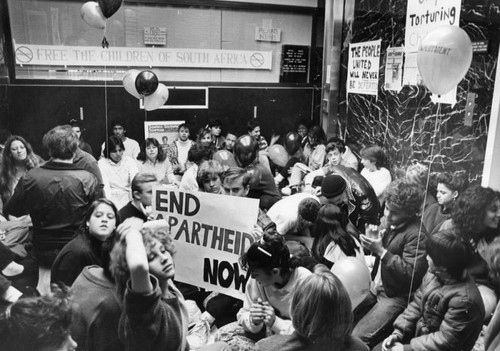 Students against apartheid