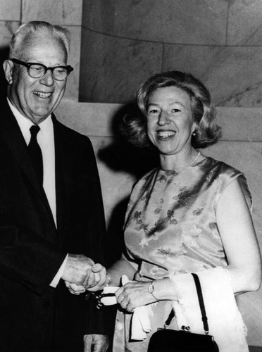 Chief Justice Earl Warren with Selma Smith