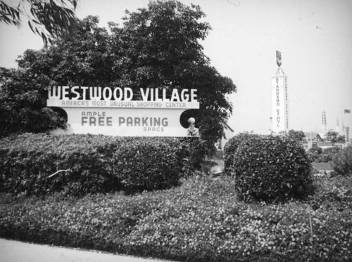 Westwood Village sign