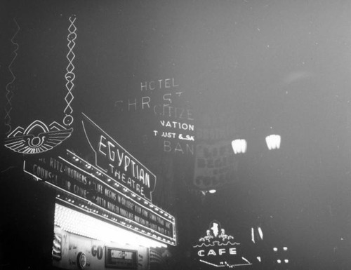 Hollywood Boulevard neon