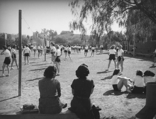 John Marshall High School girls P.E. class