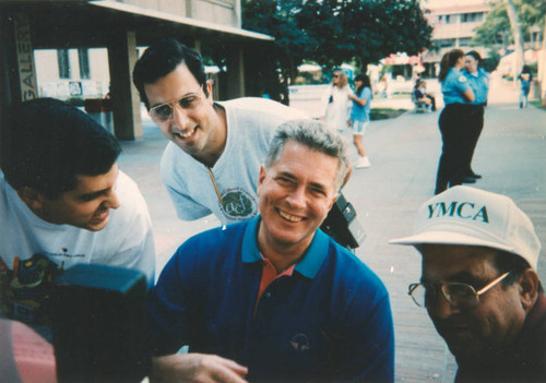 Huell Hauser and friends