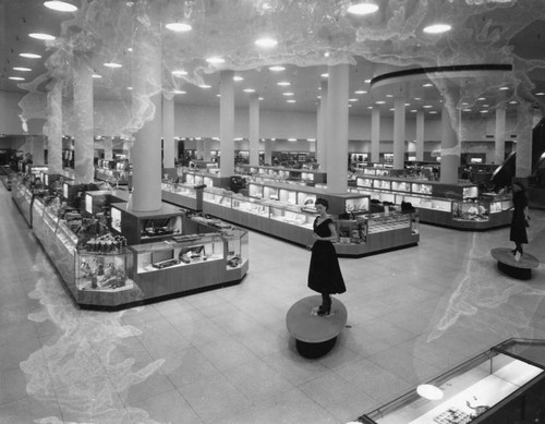 Accessories section of a department store