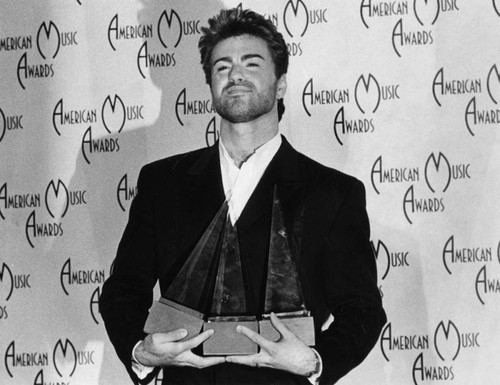 George Michael with awards