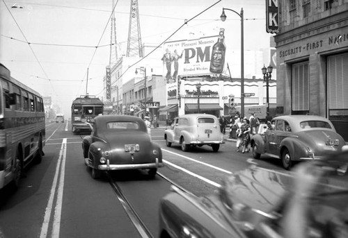 Busy Hollywood Boulevard