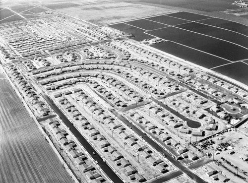 Eastgate housing tract, Knott St. and Champan Ave., looking northwest