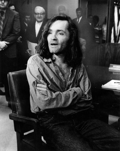 Charles Manson in court