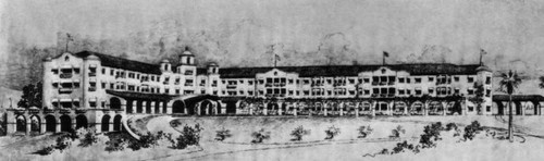 Beverly Hills Hotel drawing