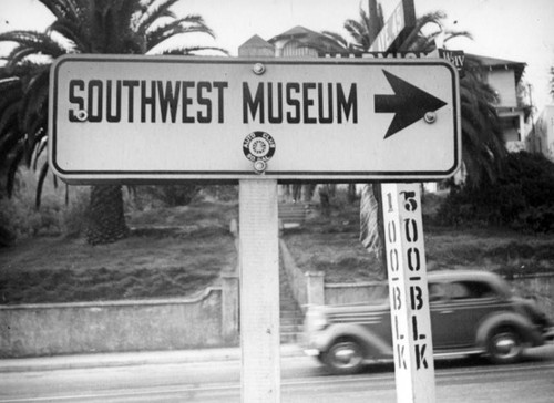 Southwest Museum sign