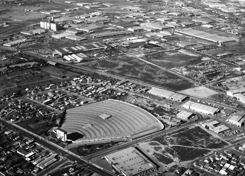 Gage Drive-In, Commerce, looking northwest