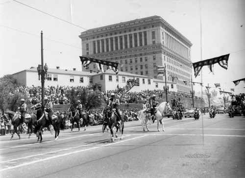 President Truman visits Los Angeles