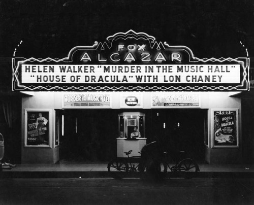 Marquee, Alcazar Theatre