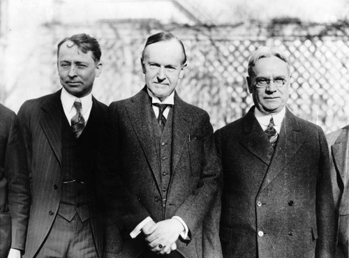 President Coolidge with Swing and Johnson