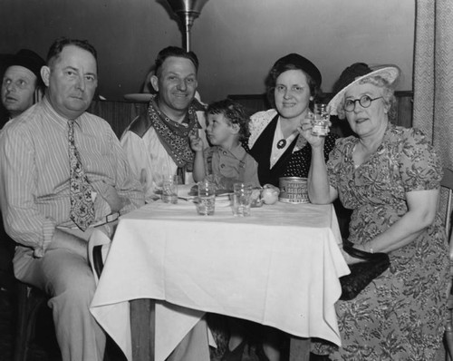 Fiesta, group sitting at a table