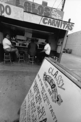 Lalo's Mexican food vending stand