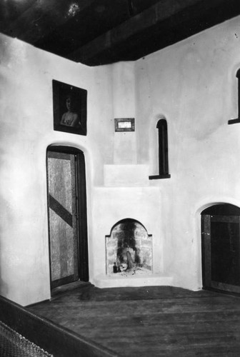 Fireplace of Lummis' house