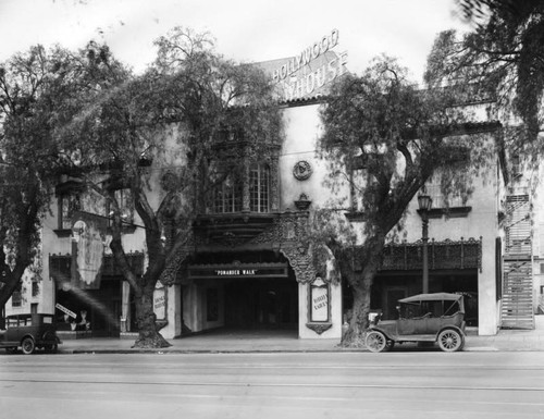 Entrance, Hollywood Playhouse — Calisphere