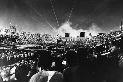 Closing ceremonies for 1984 Olympics