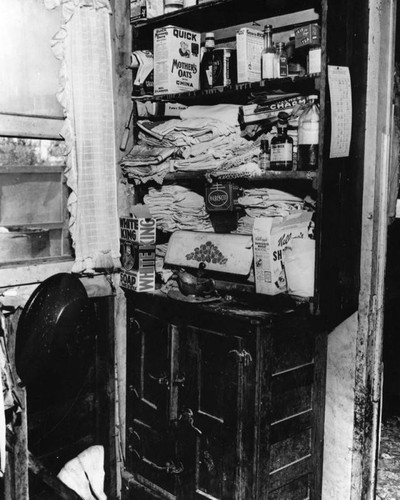 Slum home of Daniel Payne, interior