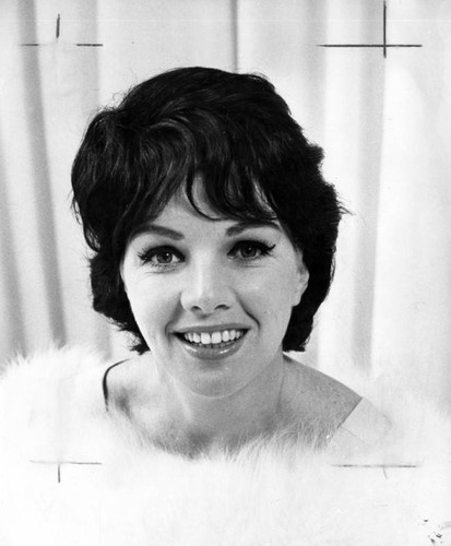 Actress Dolores Donlon in brunette wig