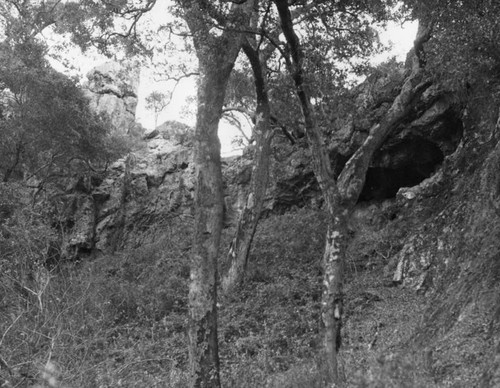 Exterior of cave, Santa Monica Mountains