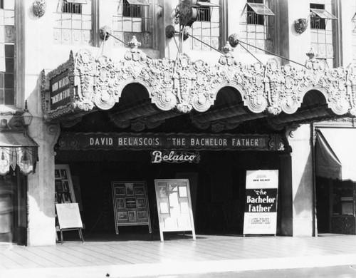 Marquee, Belasco Theater