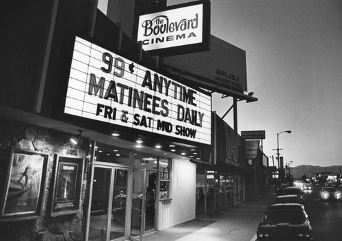 Bargain matinees at Boulevard Cinema