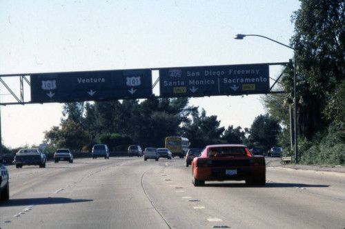 Ventura Freeway at 405 interchange, San Fernando Valley