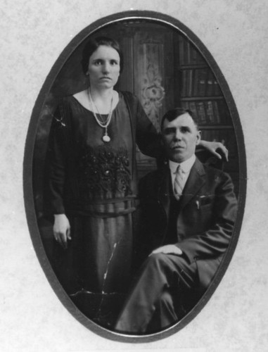 Wedding portrait of a newly wed Armenian couple