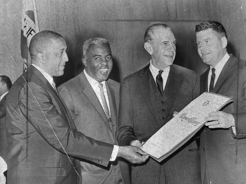 Jackie Robinson presented proclamation