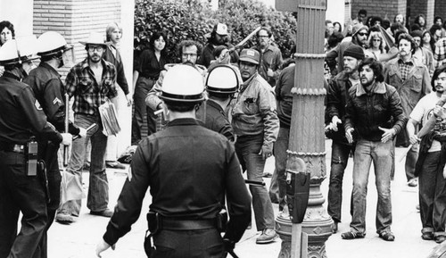 May Day march melee, 1980 — Calisphere