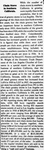 News article about chain stores