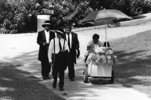 Zoot suits at Hollenbeck Park, Boyle Heights