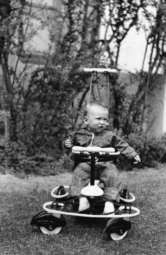 Infant in a walker