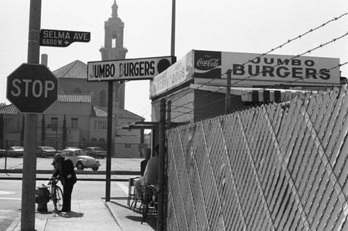 Jumbo's Burger stand, Hollywood