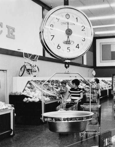 Food market interior