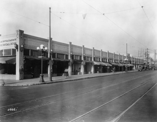 Southwest corner of 7th and Flower, 1922