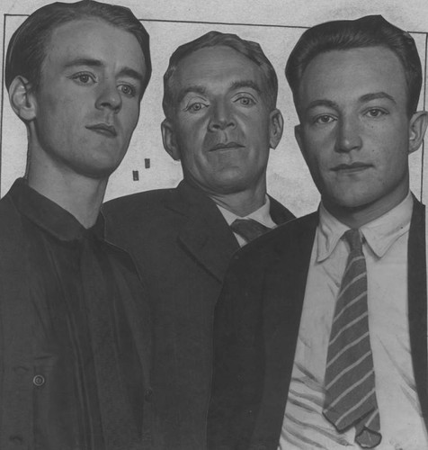 Picture of Upton Sinclair and two men