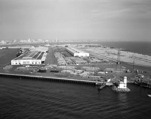 Pier "F", Long Beach Harbor, looking northeast