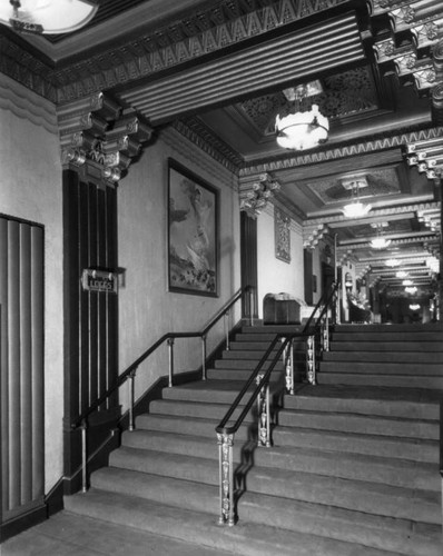 Lobby stairway, Pantages Theatre